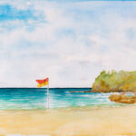 Watercolor Painting Coolum Beach