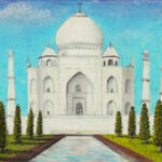 Pastel Painting Taj Mahal