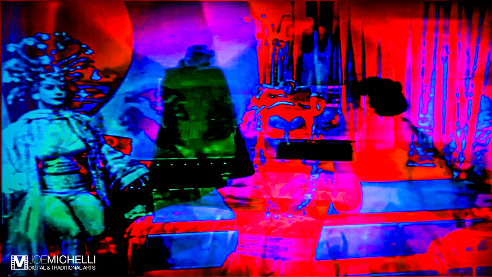 Digital Graphic Psychedelic Imagery Captured from Video Art Luvinit Series "Planet Weird"
