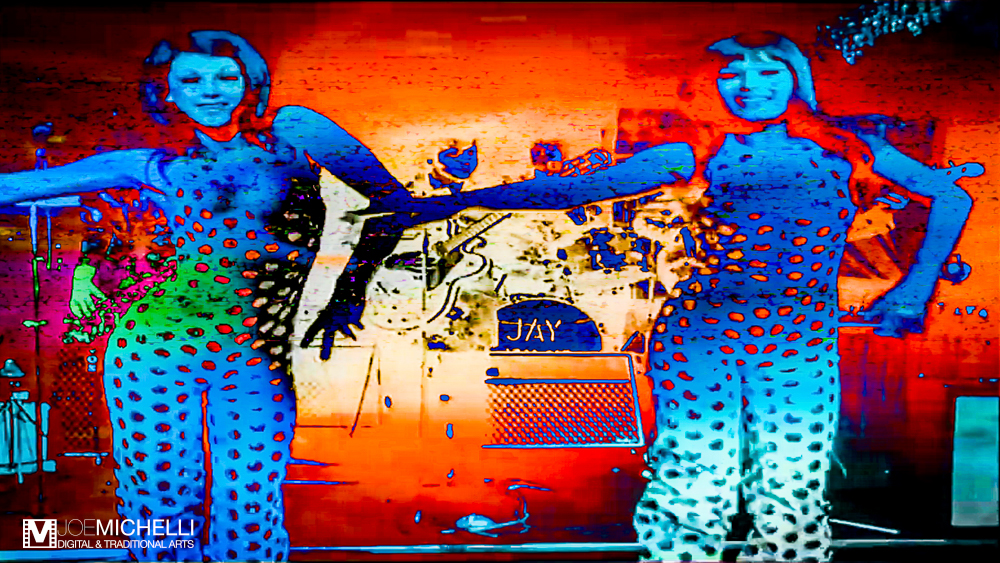 Digital Graphic Psychedelic Imagery Captured from Video Art Luvinit Series "Swedish GoGo 3"