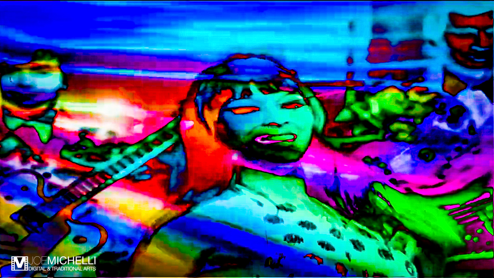 Digital Graphic Psychedelic Imagery Captured from Video Art Luvinit Series "Swedish GoGo 1"