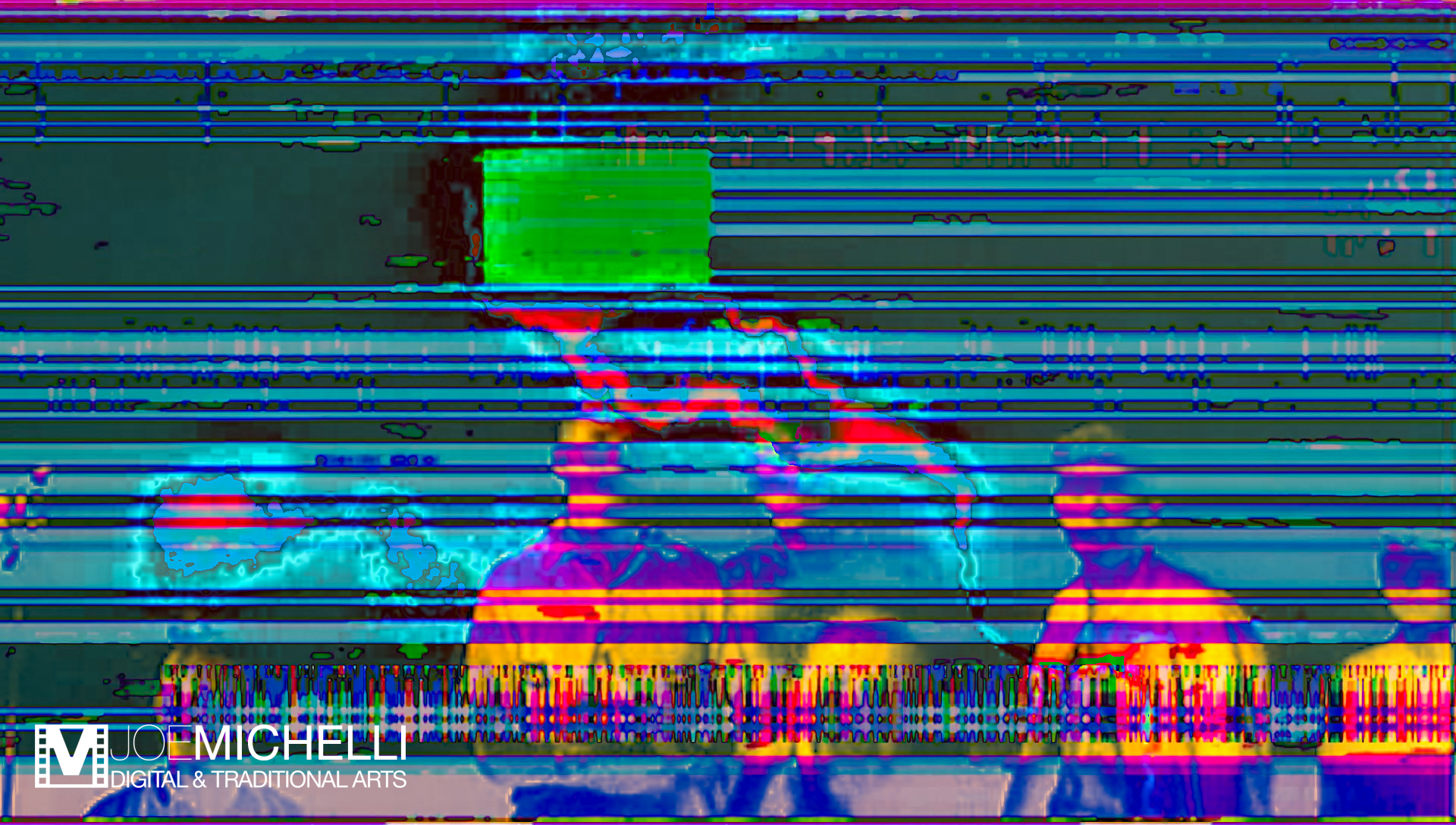 Digital Graphic Psychedelic Imagery Captured from Video Art, Halloween Series "Good Ol' Boys" 4