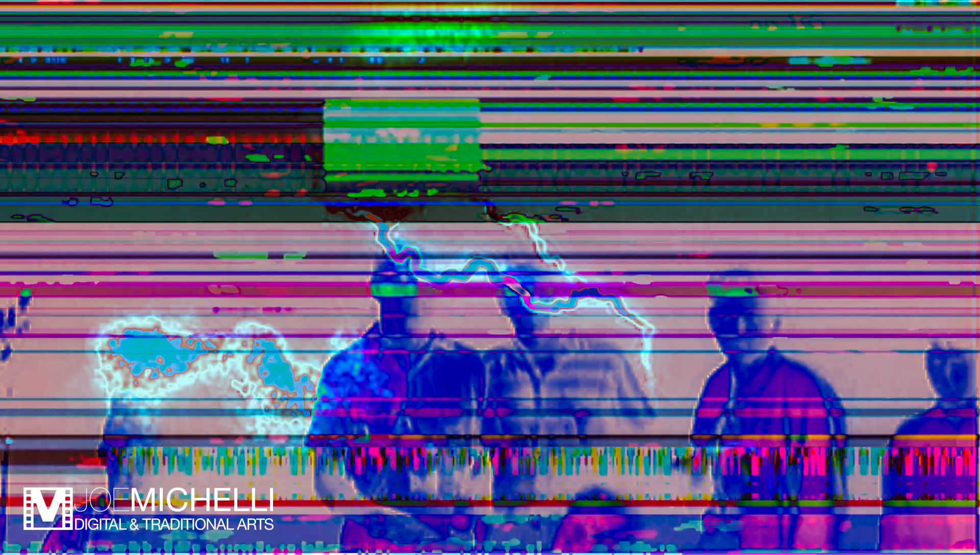 Digital Graphic Psychedelic Imagery Captured from Video Art, Halloween Series "Good Ol' Boys" 5